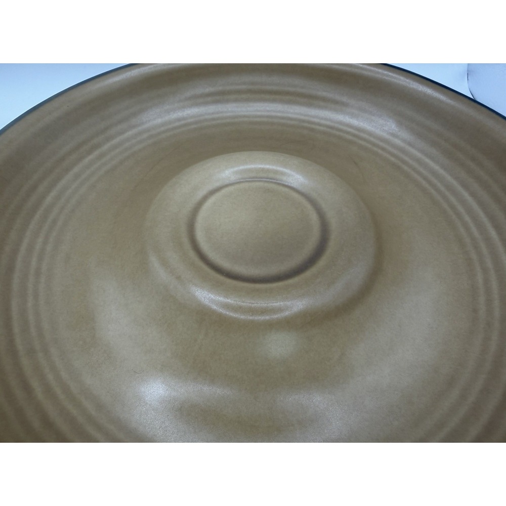 Vintage Pfaltzgraff Chip & Dip Serving Bowl Brown USA #180 10.5" - Picture 3 of 6